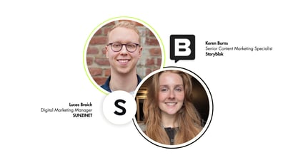Lucas Broich SUNZINET and Keren Burns Storyblok_GEO in Online Marketing Strategy SUNZINET