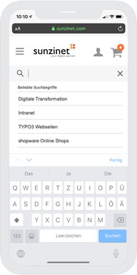 Mobile Shop-Suche Tipps